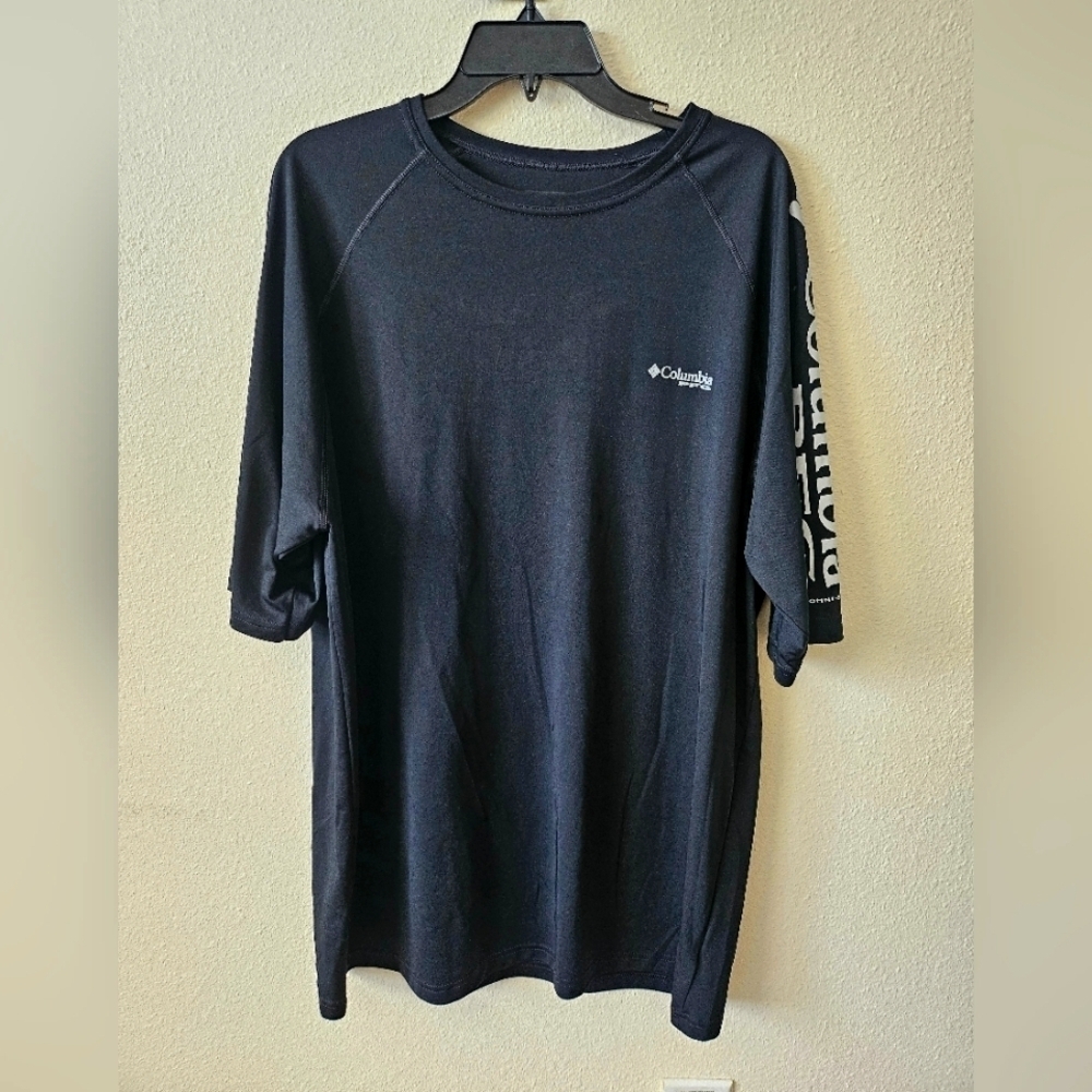 Columbia Men's PFG Terminal Tackle Black Casual Travel T-Shirt size XL.